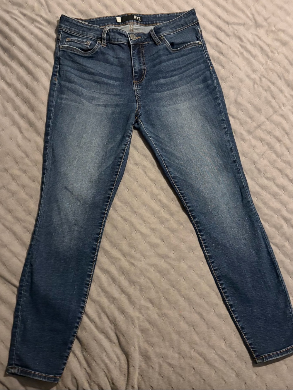 Kut from the Kloth Medium Wash Stretch Skinny Jeans